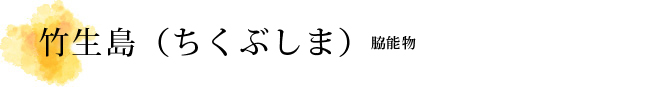 竹生島（ちくぶしま）解説